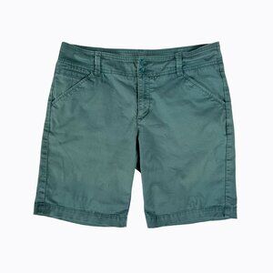 Lee Chino Mid-Rise Shorts Sz 6M Aqua Cotton Basic Preppy Beachy Nautical Classic